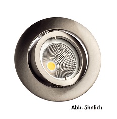 Rutec Einbauspot ALU Druckguss ohne Sprengring schwenkbar für MR11 schwarz matt 