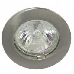 Rutec Einbauspot ALU-Druckguss Einbaustrahler starr, für MR11 eisen gebürstet 