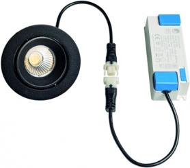 Rutec  GAIL Einbaustrahler,dimmbar,multicolour,plug&play schwenkb,rund,6W,IP65,27/30/4000K 