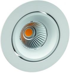 Rutec  GAIL LED-Einbaustrahler 1er Set dimmbar Plug&play schwenkb.,rund,300mA,6W,IP40,3000 