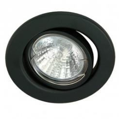 Rutec Einbauspot Einbaustrahler schwenkbar für MR-16 -schwarz - 