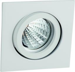 Rutec  Einbaustrahler schwenkbar 1,4401 X5CrNiMo 316 Tulka Edelst.V4A m.Clipverschl.Eckig ws matt 