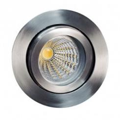 Rutec Einbauspot Tulka Edelstahl V4A mit Clipverschl. schwenkbar 1,4401 X5CrNiMo 316 