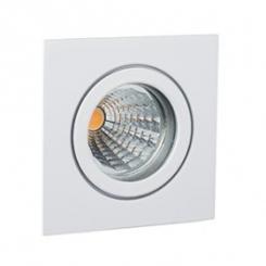 Rutec Einbauspot Tulka Edelst.V4Am.Clipver.Eckig IP55 ws starr 1,4401 X5CrNiMo 316 