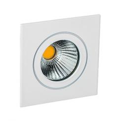 Rutec LED-Leuchte LED Einbaustr. 8W IP55 Eckig o.Konverter starr 1,4401 X5CrNiMo 316 wei / EEK: F 