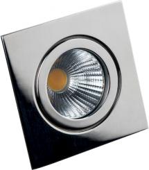 Rutec LED-Leuchte LED Einbaustr. 8W IP55 Eckig o.Konverter starr 1,4401 X5CrNiMo 316 Hig / EEK: F 