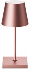 Sigor Akku-Tischleuchte Nuindie mini USB-C rosegold, 2,2W FlexMood 2200K/2700K IP54 168/ 