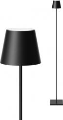 Sigor  Akku-Stehleuchte Nuindie USB-C 1200mm nachtschwarz 2,2W FlexMood 2200K/2700K IP54 168/197lm R 