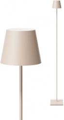 Sigor  Akku-Stehleuchte Nuindie USB-C 1200mm dünenbeige 2,2W FlexMood 2200K/2700K IP54 168/197lm Ra8 