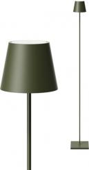 Sigor  Akku-Stehleuchte Nuindie USB-C 1200mm Tannengrün 2,2W FlexMood 2200K/2700K IP54 168/197lm Ra8 