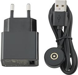Sigor Leuchtenzubehör Easy-Connect Puk Ladekabel inkl Netzteil Schwarz 1.200mm 