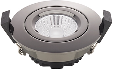 Sigor  Einbauleuchte Diled 6W 310lm 3000K Schwarz Chrom 36° dim / EEK: G 