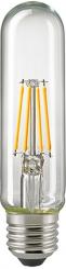 Sigor LED-Lampe 4,5W Röhre T32 Filament klar E27 470lm 2700K dim / EEK: F 