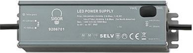 Sigor LED Netzteil/Treiber Powerline Netzteil Outdoor 150W 24VDC, 190x62x37mm 6,25A IP67 