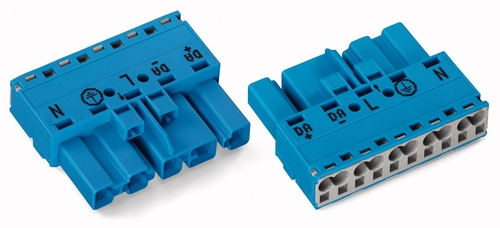 Dotlux  Ausgang Stecker blau, ohne Zugentlastungsgehäuse Ausgang für LINEA DALI 