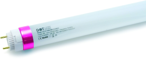 Dotlux LED-Röhre LUMENplus 150cm 18W Fleischfarbe gefrostet drehbare Endkappe 