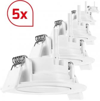 Dotlux LED-Downlight CIRCLEmini-AC 5W 3000K Bundle 5 Stück 