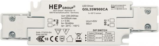 HEP  LED Treiber, Konstantstrom, 500-900mA per DIP, 35W 