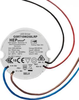 HEP  LED Treiber, Konstantstrom, dimmbar, 200mA, 10W (Phasenabschnitt) 