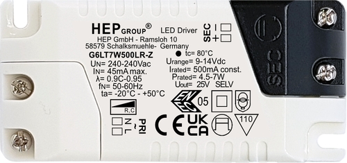 HEP  LED Treiber, Konstantstrom, dimmbar, 150mA, 7W 