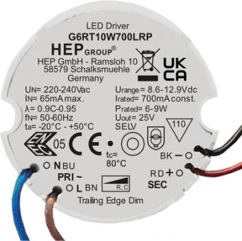HEP  LED Treiber, Konstantstrom, dimmbar, 250mA, 10W 