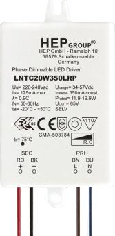 HEP  LED Treiber, Konstantstrom, dimmbar, 350mA, 20W (Phasenabschnitt) 