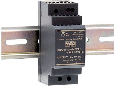 Mean Well HDR-30-15 Step Shape Hutschienennetzteil DIN-Rail 85-264VAC 15V 2A 