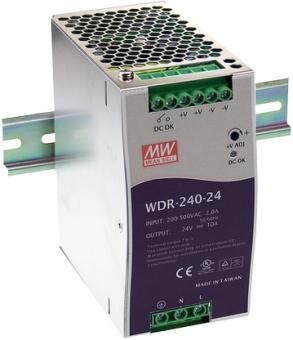 Mean Well WDR-240-48 Hutschienennetzteil DIN Rail 180-550VAC 48V 5A 
