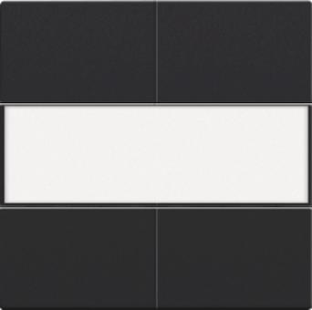 Niko  NIKO Pure Black Steel - SET 4xPUSHB. 24V+LABEL 
