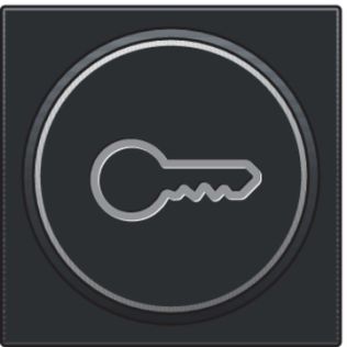 Niko  NIKO Pure Black Steel - SET PUSH-B. 6A KEY 