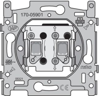 Niko  NIKO Steckdosen 45x45 - SOCLE SWITCH FOR BLINDS 