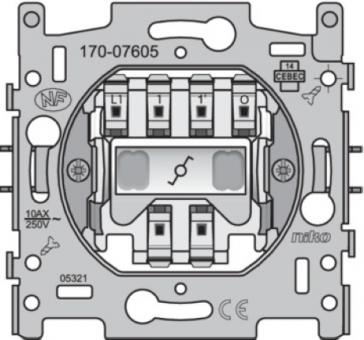 Niko  NIKO Steckdosen 45x45 - CONTROLSWITCH 2-WAY 