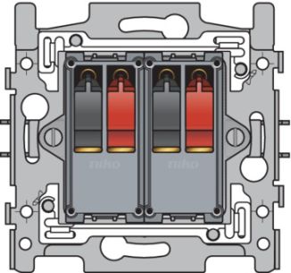 Niko  NIKO Steckdosen 45x45 - FRAME 2x AUDIOCONNECTOR 