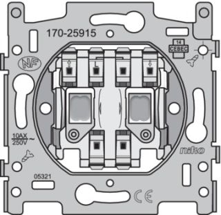 Niko  NIKO Steckdosen 45x45 - ROTATING SWITCH BLINDS 