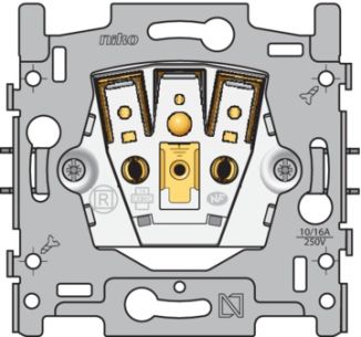 Niko  NIKO Steckdosen 45x45 - SOCKET-OUTLET PIN-EARTH. 