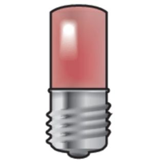 Niko  Steckdosen 45x45 - LAMP E10 / LED RED 