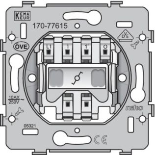 Niko  NIKO Steckdosen 45x45 - CONTROLSWITCH 2-WAY 