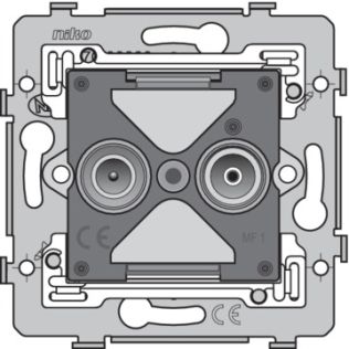 Niko  NIKO Steckdosen 45x45 - SOCLE CONN TV/FM GEDU 