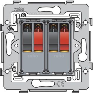 Niko  NIKO Steckdosen 45x45 - FRAME 2x AUDIOCONNECTOR 