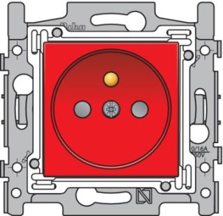 Niko  NIKO Steckdosen 45x45 - SOCKET-OUTL. RED 