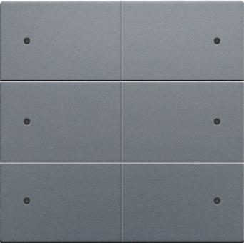 Niko  NIKO Pure Alu Steel Grey - SET 6xPUSHB. 24V+LED 