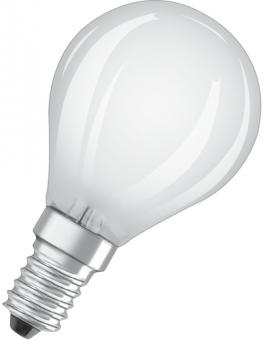 Osram LED-Lampe LEDPCLP40 4W/827 230VGLFR E14 / EEK: E 