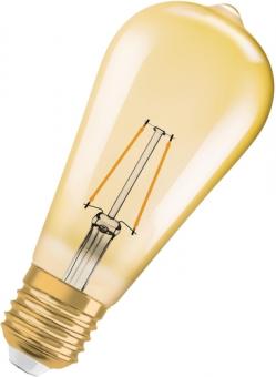 Osram LED-Lampe 1906LEDISON 2,5W/824230VFILGDE27 / EEK: F 