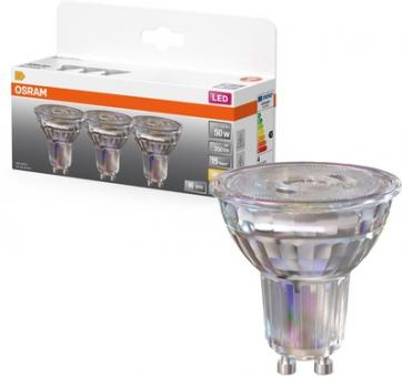 Osram LED-Lampe LSPAR165036 3,7W/827 230V GU10 (3er Pack) / EEK: E 
