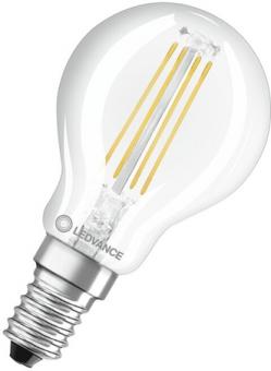 Ledvance LED-Lampe LED CLP40 4W 827 FILCL E14 V / EEK: E 