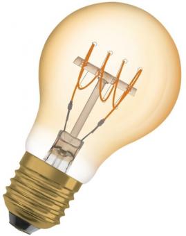 Ledvance LED-Lampe Vintage 1906 Classic A 35 Filament DIM 4.8W 822 Gold E27 / EEK: G 