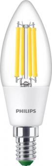 Philips LED-Lampe LED CLA 40W B35 E14 4000K CL UE  / EEK: A 