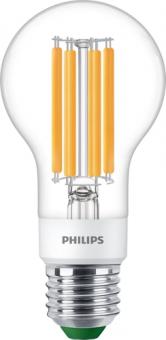 Philips LED-Lampe MAS LEDBulb D 4-60W E27 827 A60 CL G UE / EEK: A 