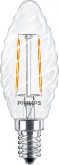 Philips LED-Lampe CorePro LEDCandleND2-25W ST35 E14 827CLG / EEK: E 