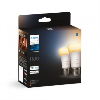 Philips Hue White ambience E27 Lampe A60 Doppelpack - 1100lm / EEK: F 